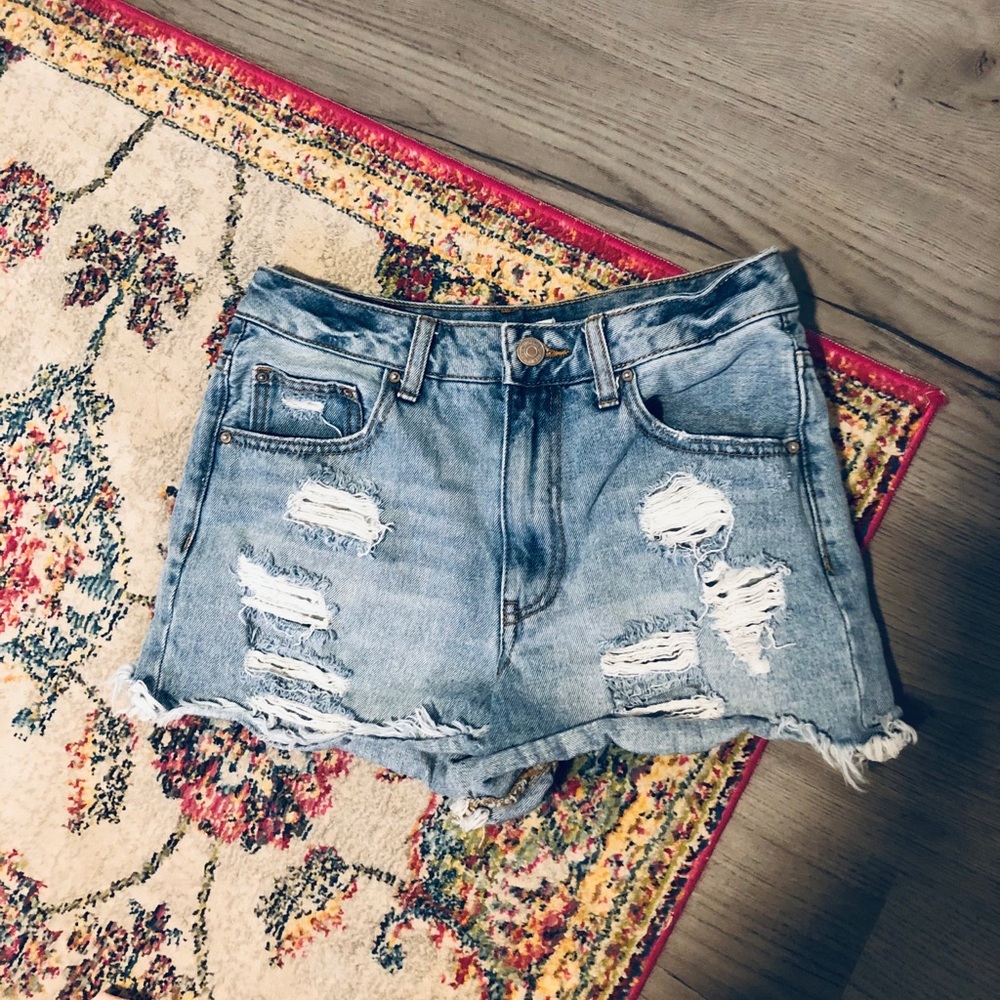 High Waisted Jean Shorts